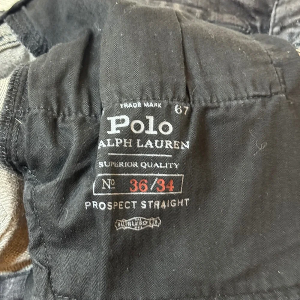Polo Ralph Lauren Jeans Mens 36x32 Black Prospect Straight Leg Denim
